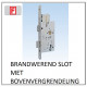 Brandwerend slot met bovenvergrendeling