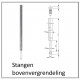 Stangen bovenvergrendeling