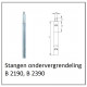 Stangen ondervergrendeling B-2190, B-2390